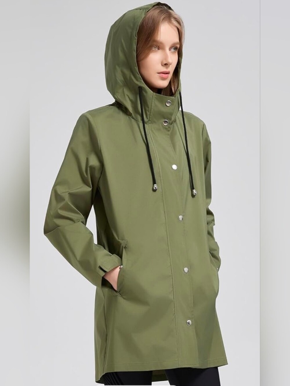 NIB Orolay Raincoat W/ Hood Waterproof Lightweight Windbreaker Jacket XXL Hiking - Picture 3 of 9